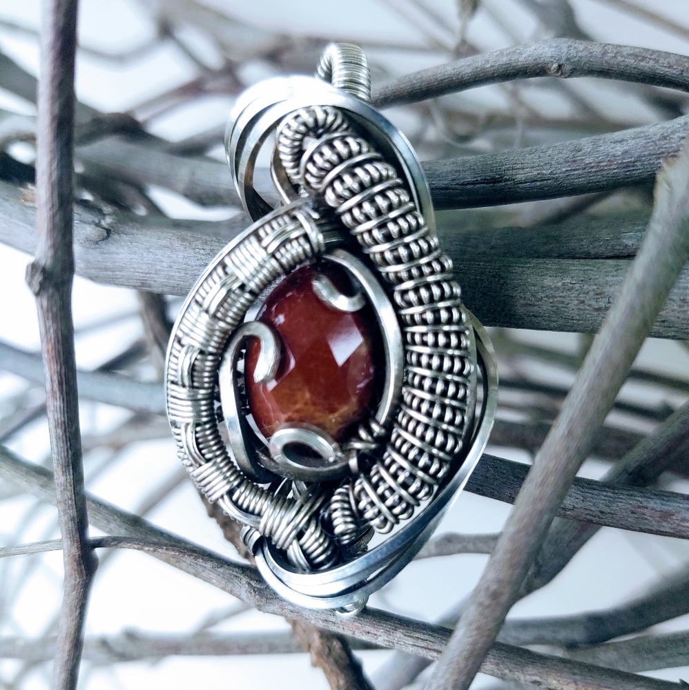 Red Jasper in Sterling Silver